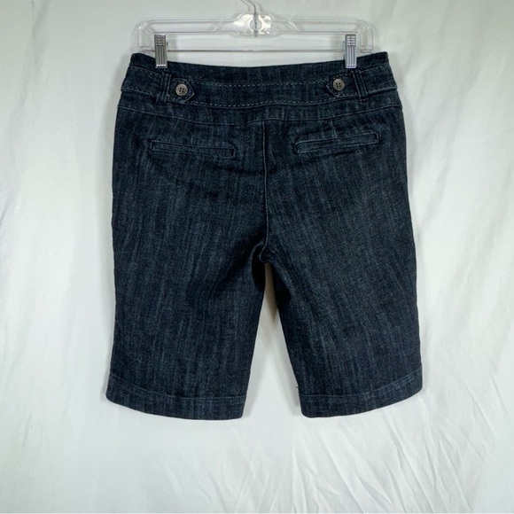 One 5 One Women’s Dark Denim Bermuda Shorts - Picture 3 of 7